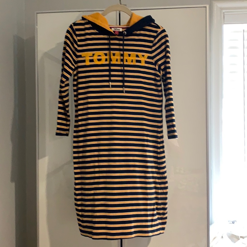 Tommy Hilfiger Denim. Striped knit with hood SP
